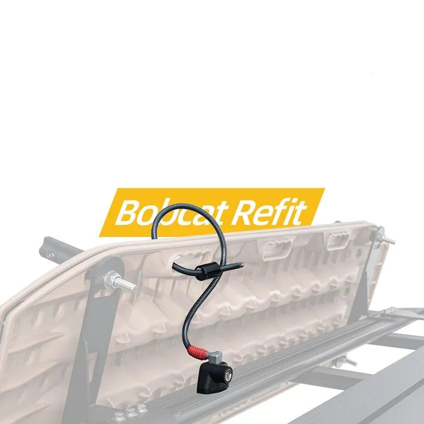 Plastic sheathed steel cable lock for roof platform security in 600mm or 1200mm lengths
