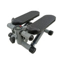 Silver grey hydraulic resistance mini treadmill and pedal machine for home gym waist slimming workouts.