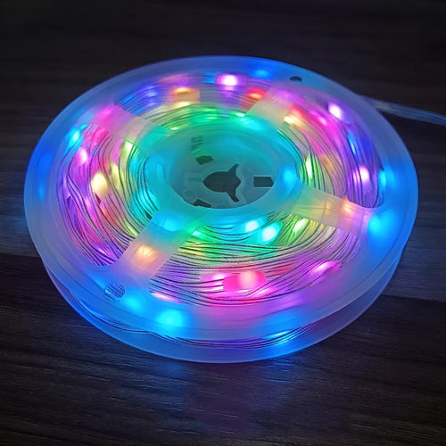 10 metre LED light string with 100 multi-colour lights in party decoration setting