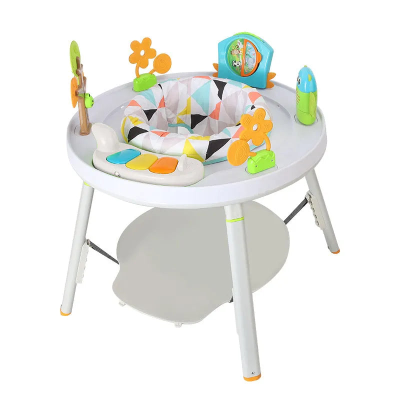Three-in-one baby jumping chair in duck design with interactive toys for infant development training
