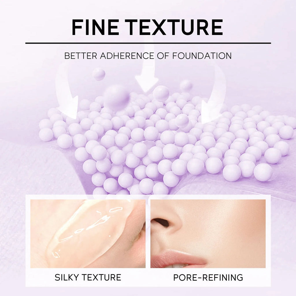 30g tube of colour-correcting makeup primer in purple, pink, and green shades
