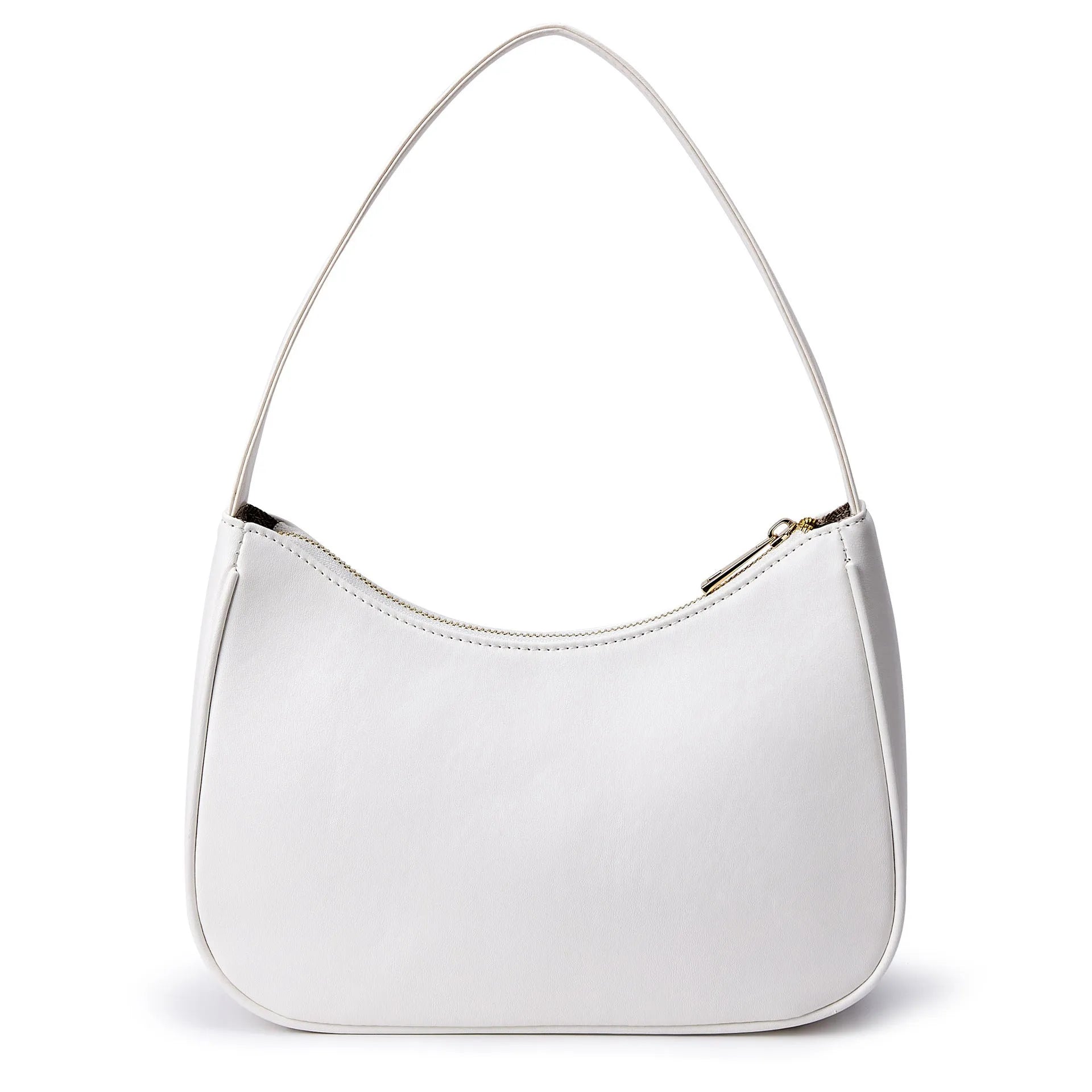 Simple retro waterproof PU shoulder bag with adjustable strap in multiple colour options