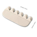 White PVC urine blocking board for children's toilet training placed on toilet