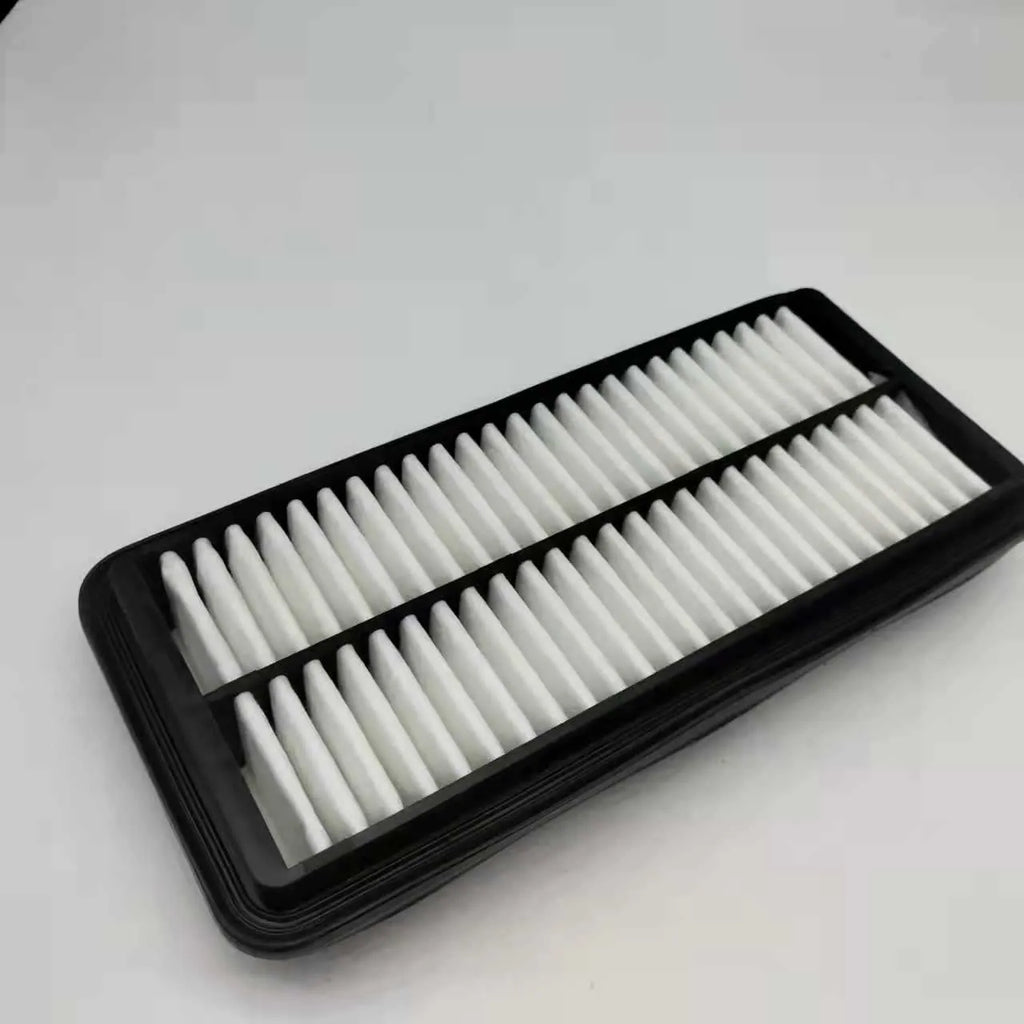 Black car air filter for Modern vehicles with dimensions 256*113*40 mm
