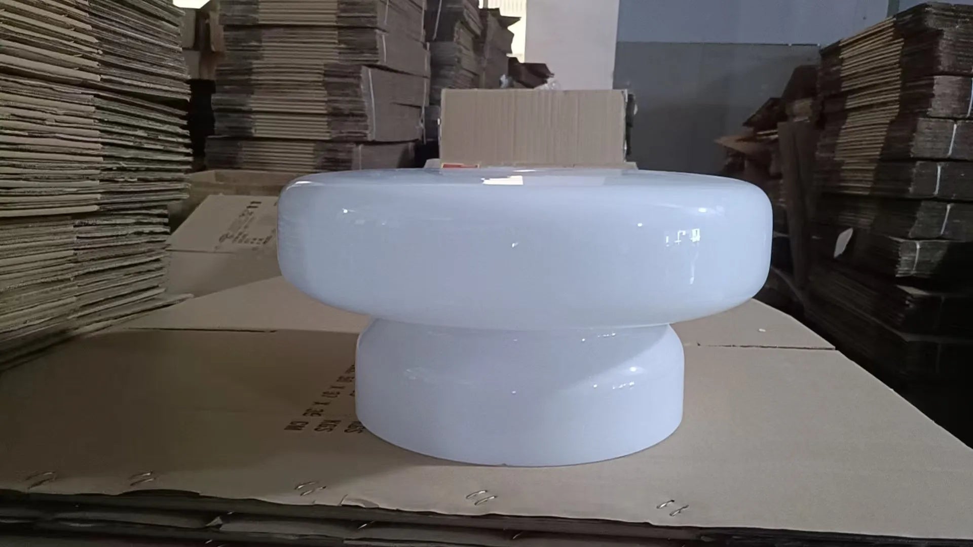 Modern glass ceiling chandelier light fixture with dimensions 36x36x18cm