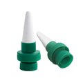 Green ceramic plant water dripper device for automatic garden irrigation with cola bottles