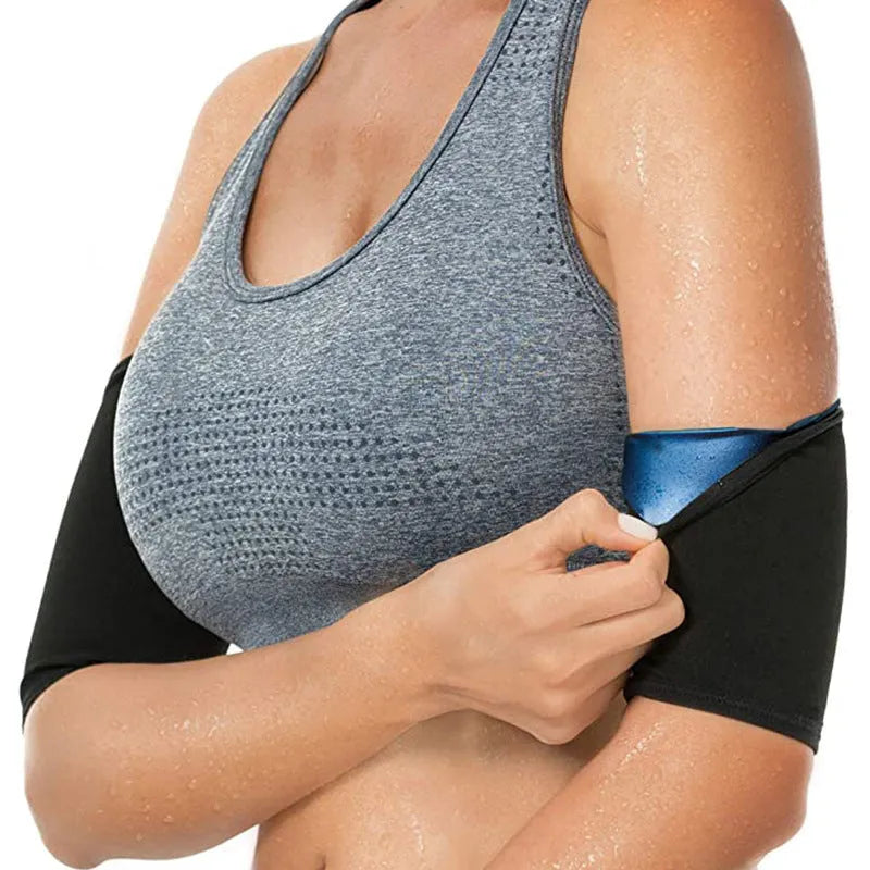 Arm band sports sweatband hand guard showing multiple colour and size options