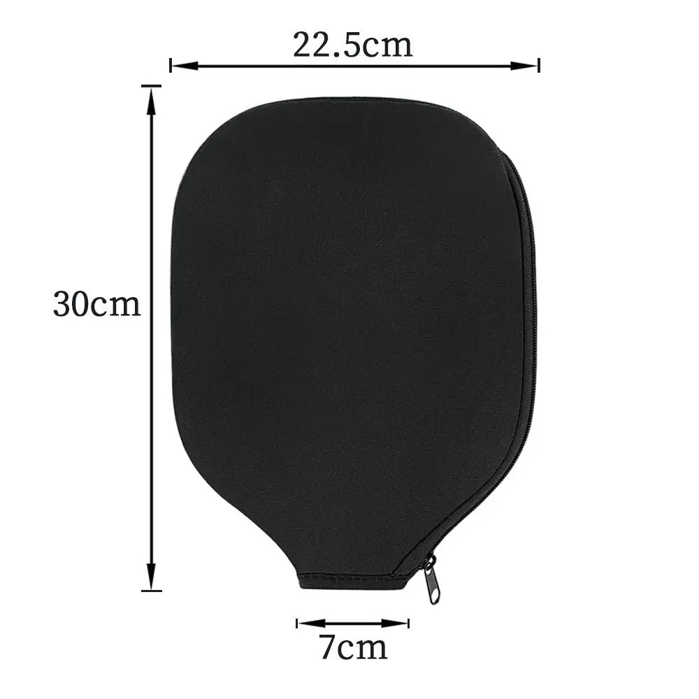 Black neoprene protective sleeve for table tennis racket covering and storage