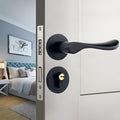 Aluminium alloy split magnetic door lock handle for timber doors in multiple style options