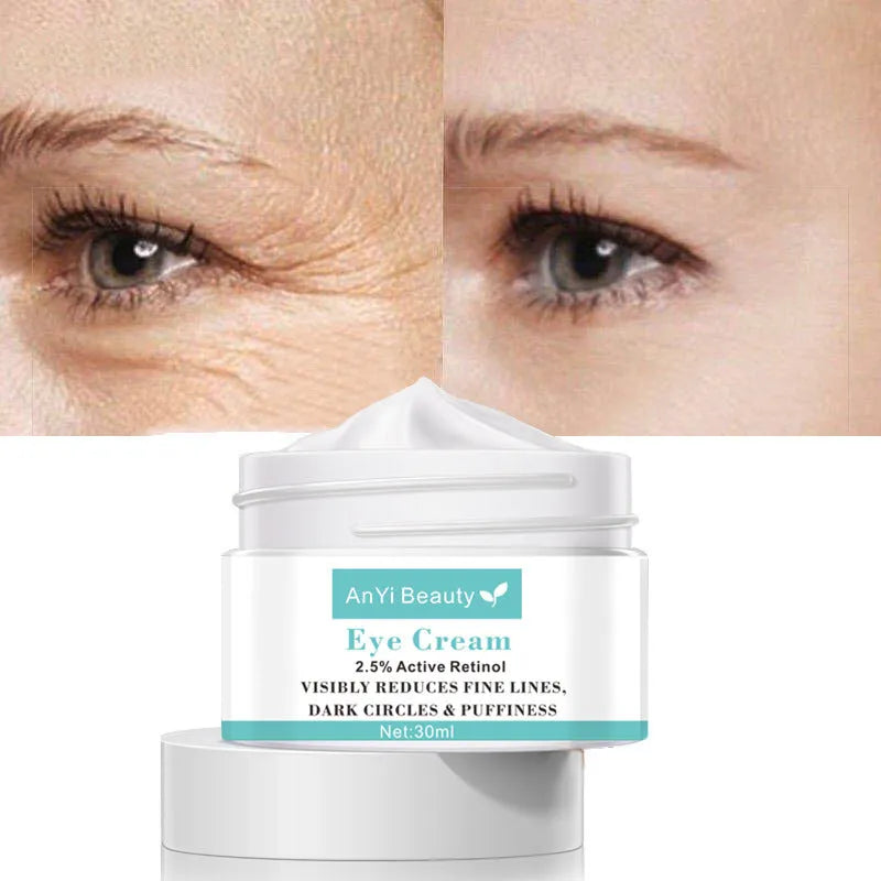 30ml beauty eye cream in pump bottle packaging for under eye moisturising