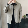 Korean style men's thin single-layer polyester jacket for spring and autumn wear