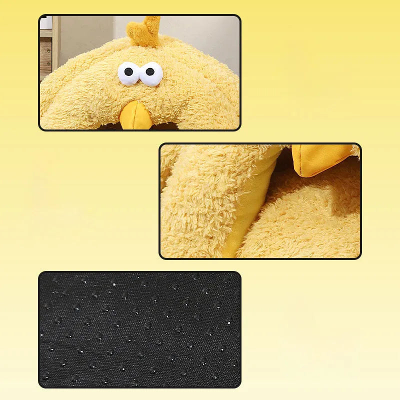 Cold-proof warm cat nest in beige colour, sized for pets up to 8kg, suitable for fall and winter use