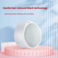 Nano Glass 2-in-1 epilator and foot grinder device in plastic body.