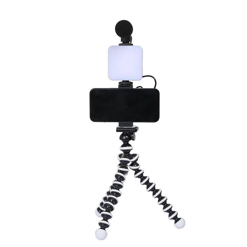 Universal LED mini square outdoor pocket light tripod with rotating top flash