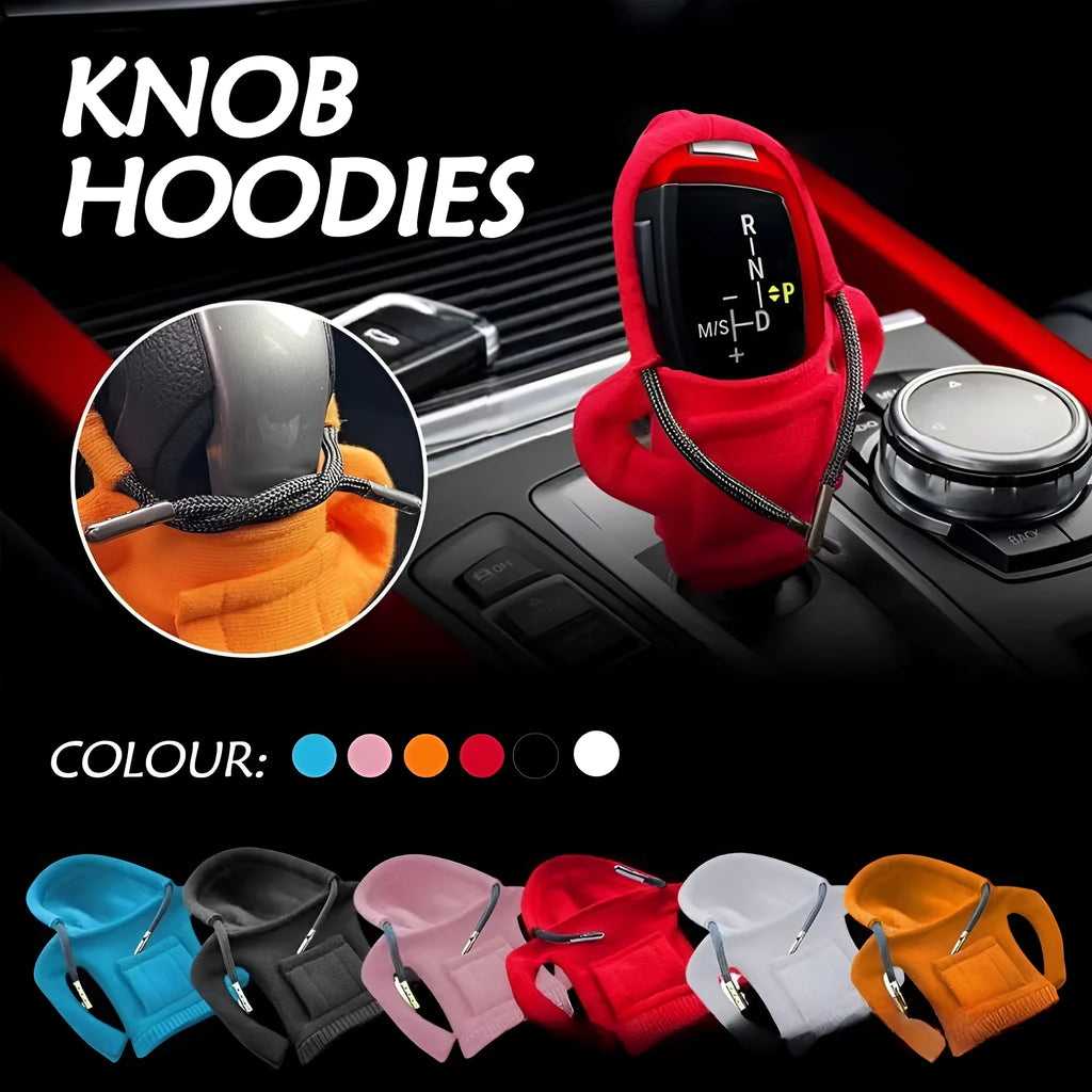 Velvet car gear handle sleeve in Dutch velvet fabric covering gear lever and handbrake