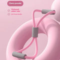 Yoga four-piece fitness set with leg stretching device, yoga ring, pedal tensioner and figure-eight rope