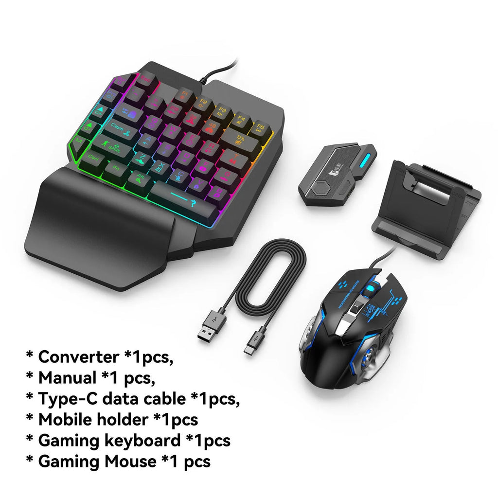 Gamwing keyboard mouse converter for mobile gaming with USB interface and ABS housing