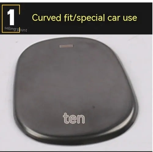 Stainless steel gear shift knob cover for car console, 88mm diameter in three colour options