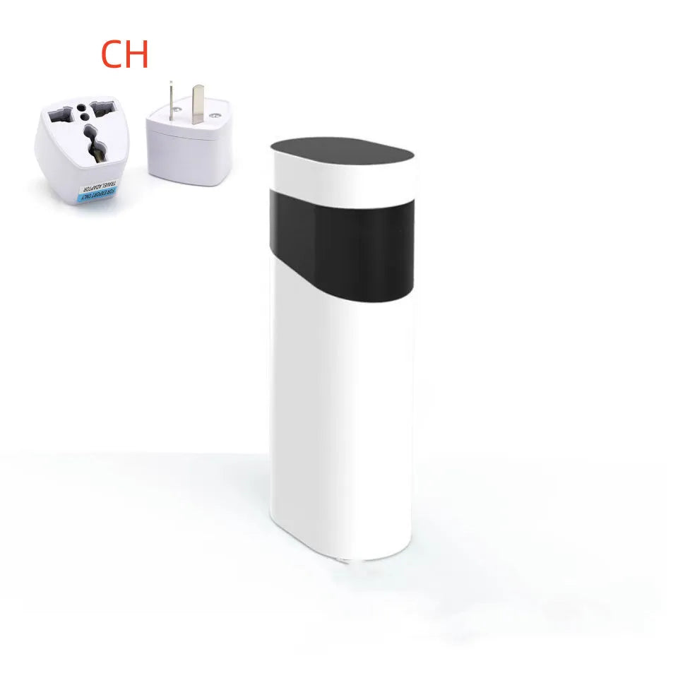 Black and green compact desktop instant water dispenser with temperature control display
