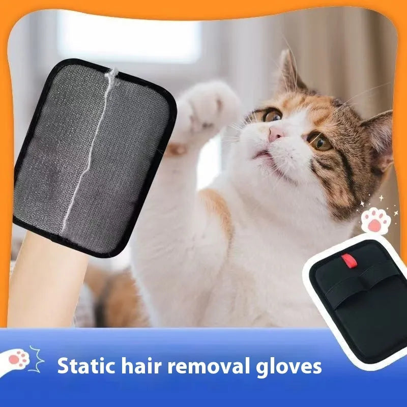 Black EVA pet hair removal brush for cleaning fur from fabric surfaces