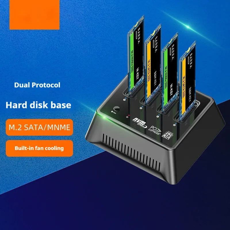 Aluminium alloy M2 Dual Protocol SSD solid state drive base enclosure