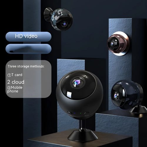 1080p wireless WiFi security camera with ABS plastic housing and 3.6 degree lens