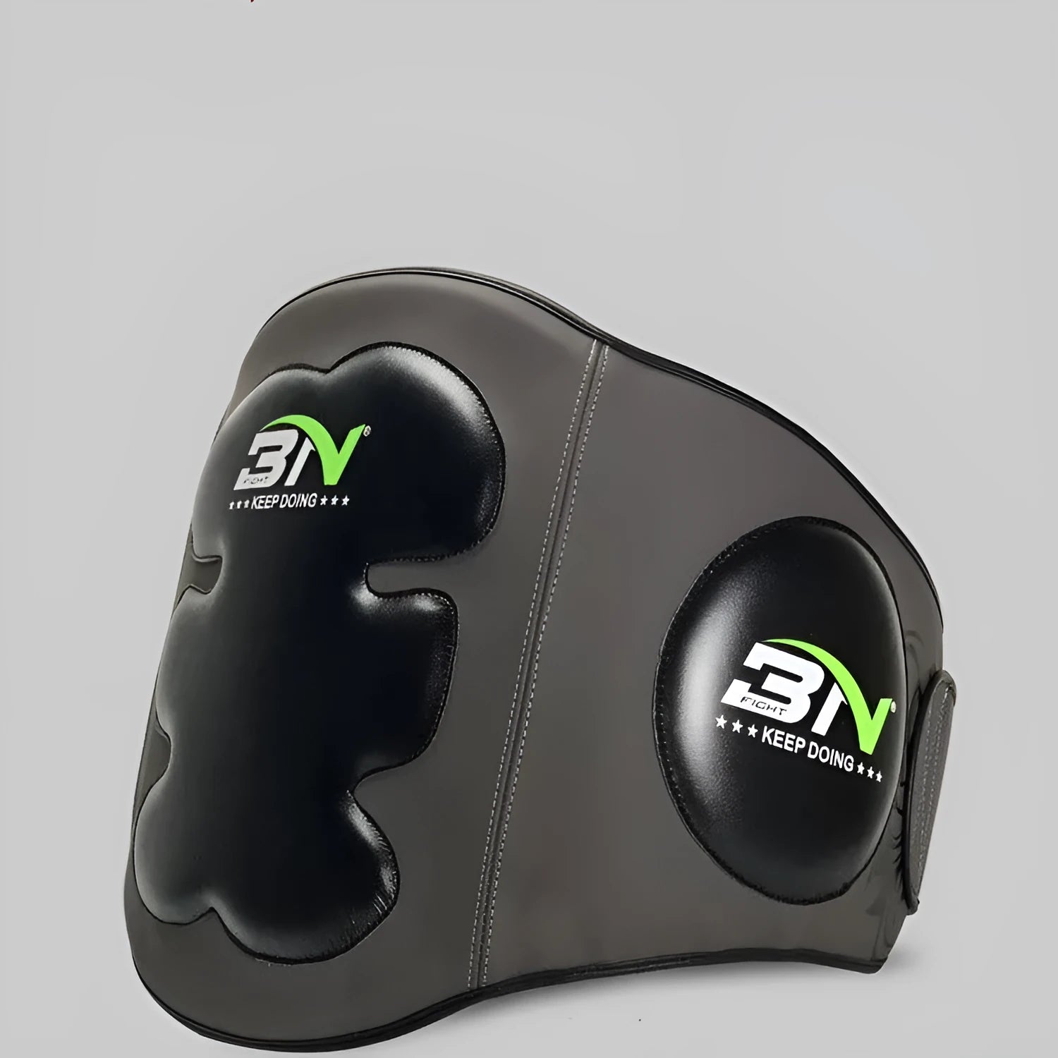 Sanda boxing breast protection target in dark grey or khaki colour for waist protection during martial arts training