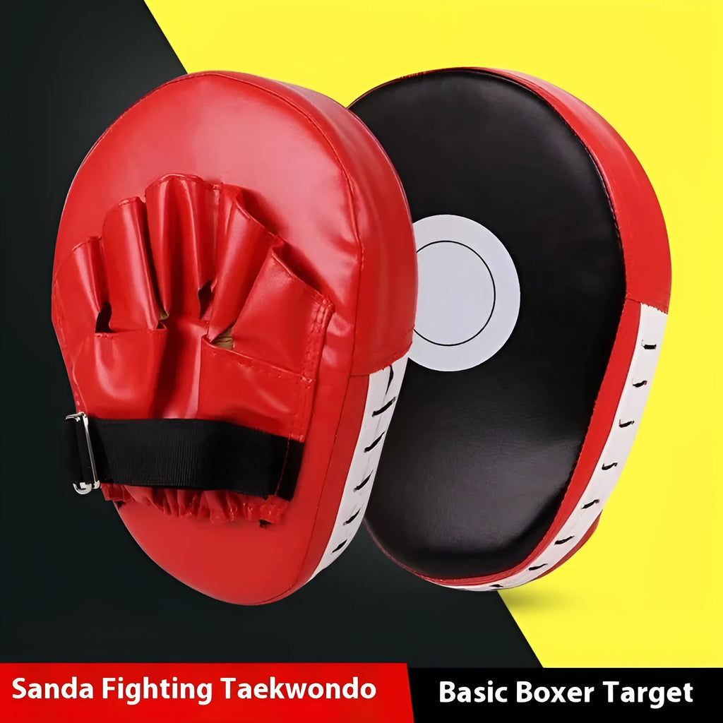 Boxing target punch mitts for Sanda and Muay Thai training with PU padding in various colour options