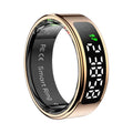 Multifunctional R11 Smart Ring in black with health tracking functions and display