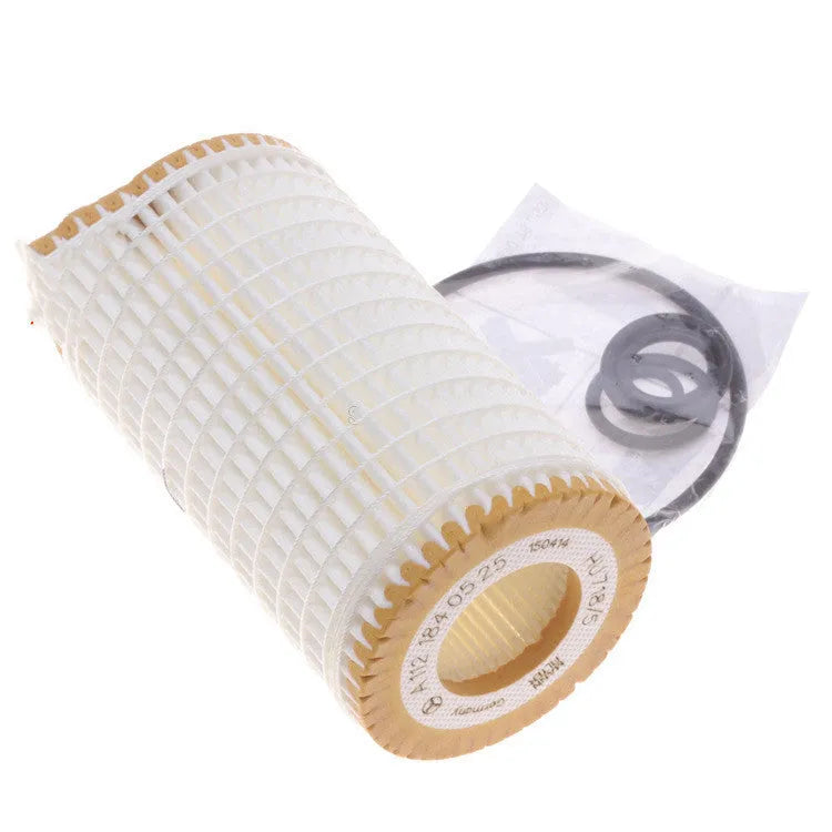 HU718 5X oil filter with wire wound polyester mesh element and 10mm connections for lubricating oil filtration