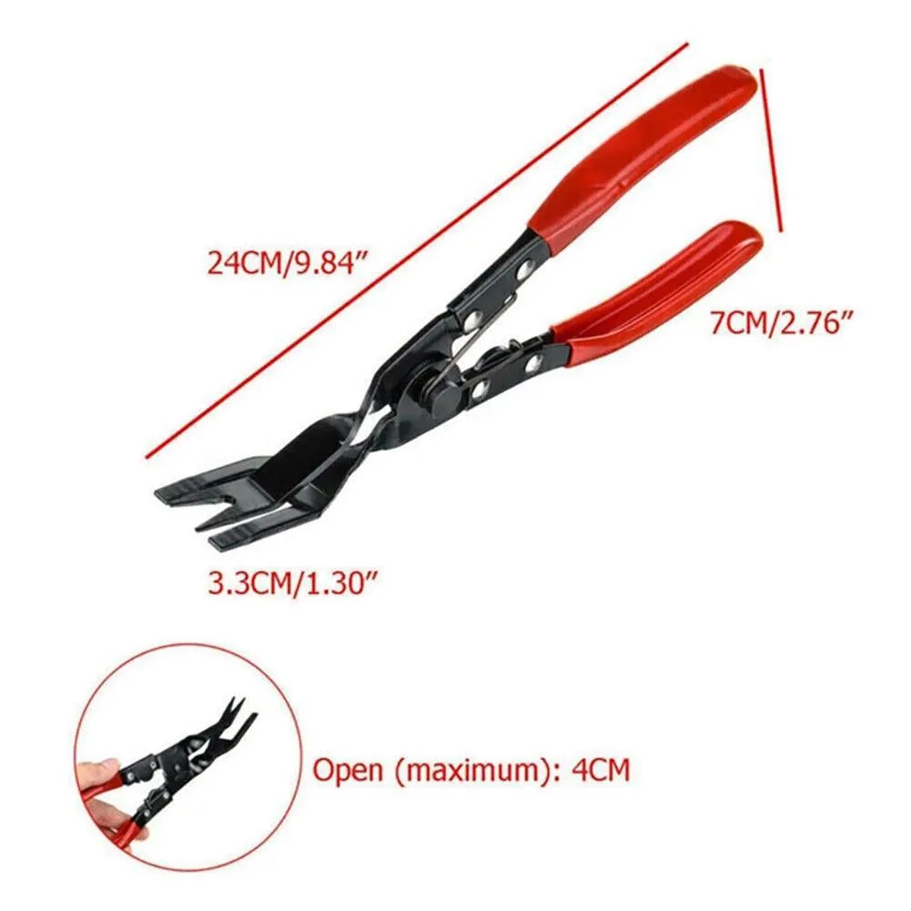 Blue steel car universal disassembly separator pliers with 240mm length for removing door panels and trim clamps