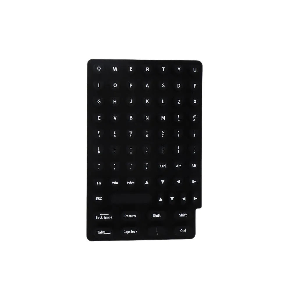 70 anti-static silicone keycaps for long nails in assorted colours including black, clear, mint green, pink, and purple