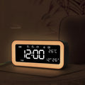 American-style rectangular blue LED atmosphere alarm clock with digital display