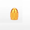 Aluminium mountain bike tyre valve cap in choice of colours showing American thread.