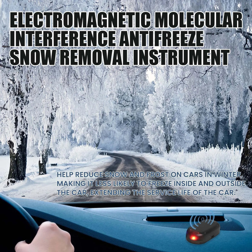 Black ABS plastic car snow removal tool for windscreen defrosting measuring 5cm long
