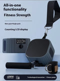 Multi functional fitness strength resistance training tensioner with intelligent adjustment system in blue-grey colour