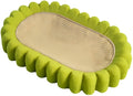 Green oval cat scratch pad bowl made from sisal measuring 650x420x100mm