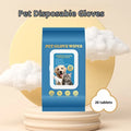 Disposable pet gloves for cat and dog grooming in 20-piece pack quantities