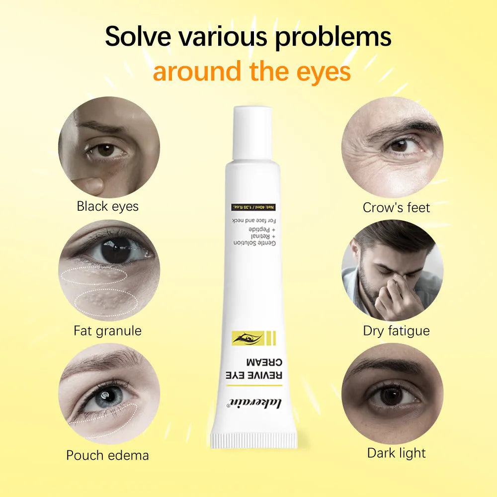 40ml retinol eye cream bottle for dark circles and fine lines treatment