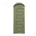 Ultra-light portable cotton sleeping bag quilt for outdoor camping in ochre and olive green colours