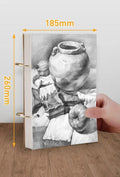 8K thickened sketchbook with 70 sheets coil bound open to a marker drawing page