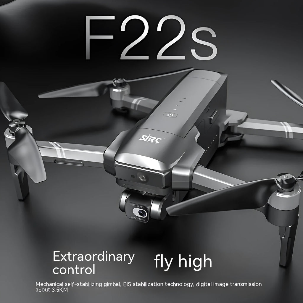 F22S obstacle avoidance drone unfolded with HD camera and GPS positioning
