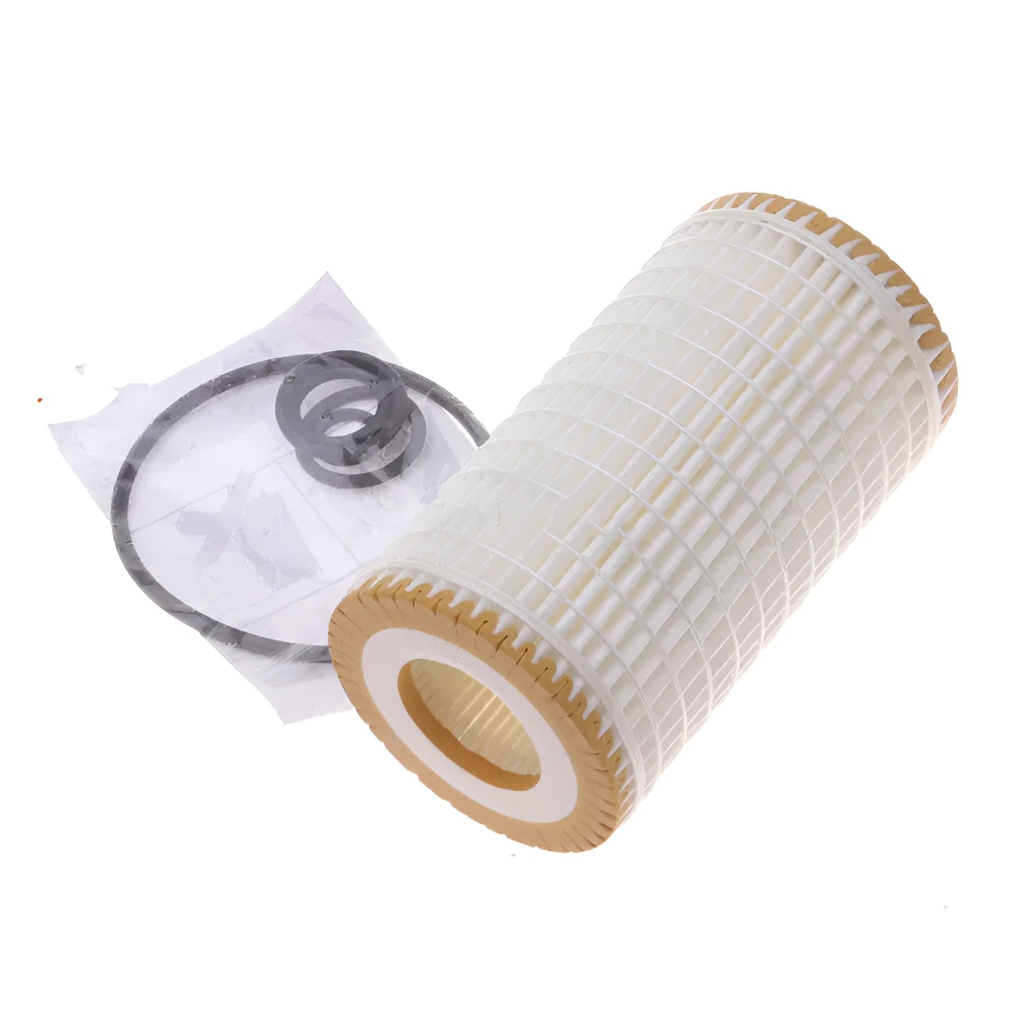 HU718 5X oil filter with wire wound polyester mesh element and 10mm connections for lubricating oil filtration